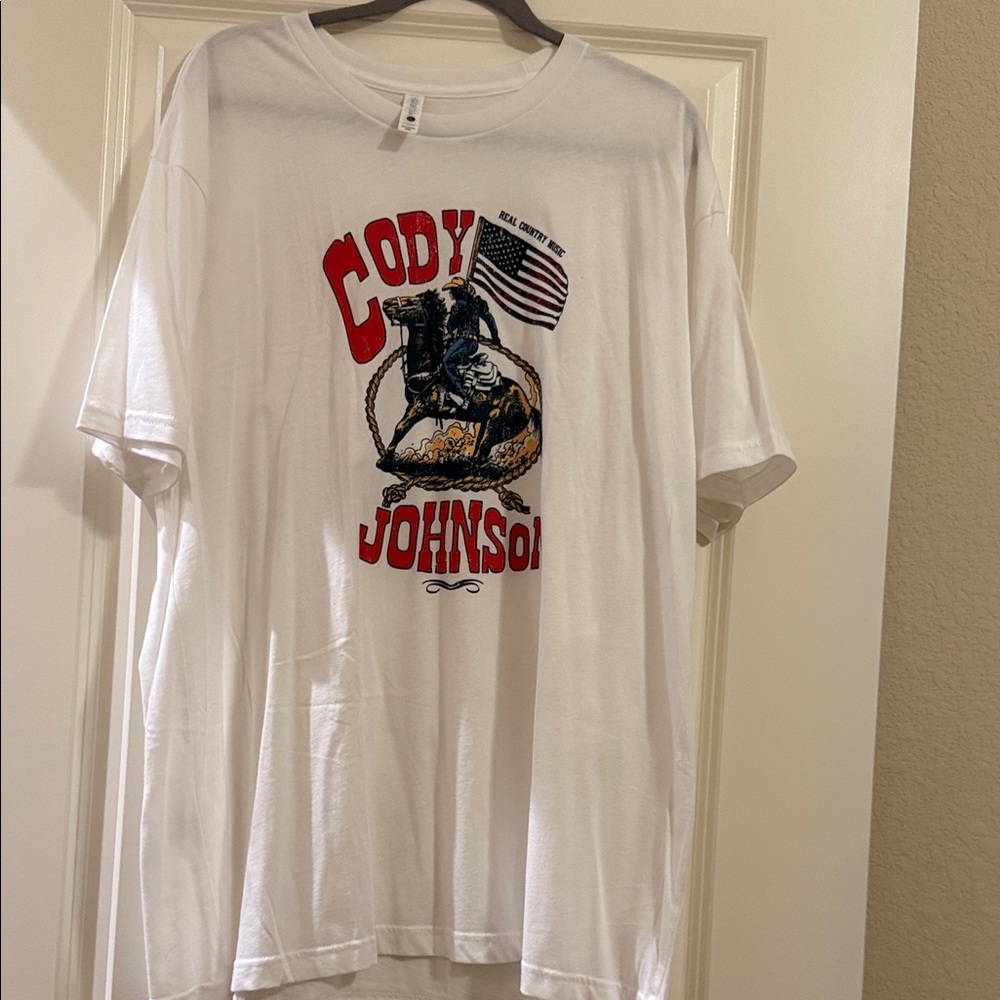 Next Level Apparel White Graphic Tee